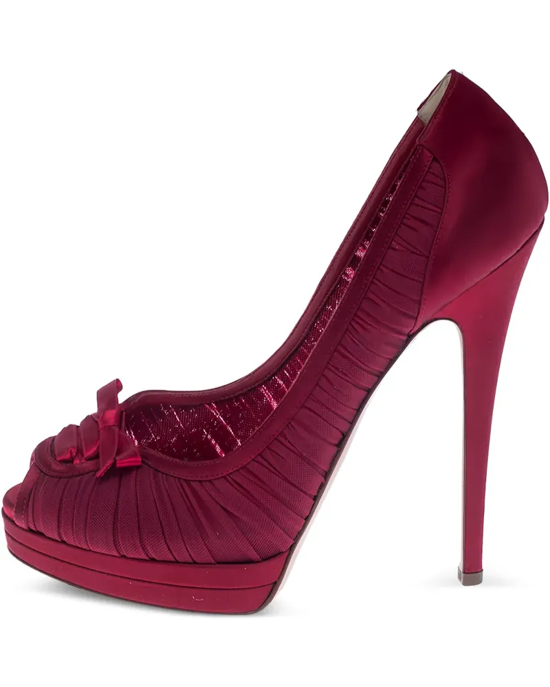 Casadei Pumps mit Falten 140mm - Rot Rot