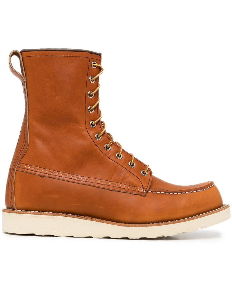 Red Wing Shoes Knöchelhohe Schnürstiefel Braun