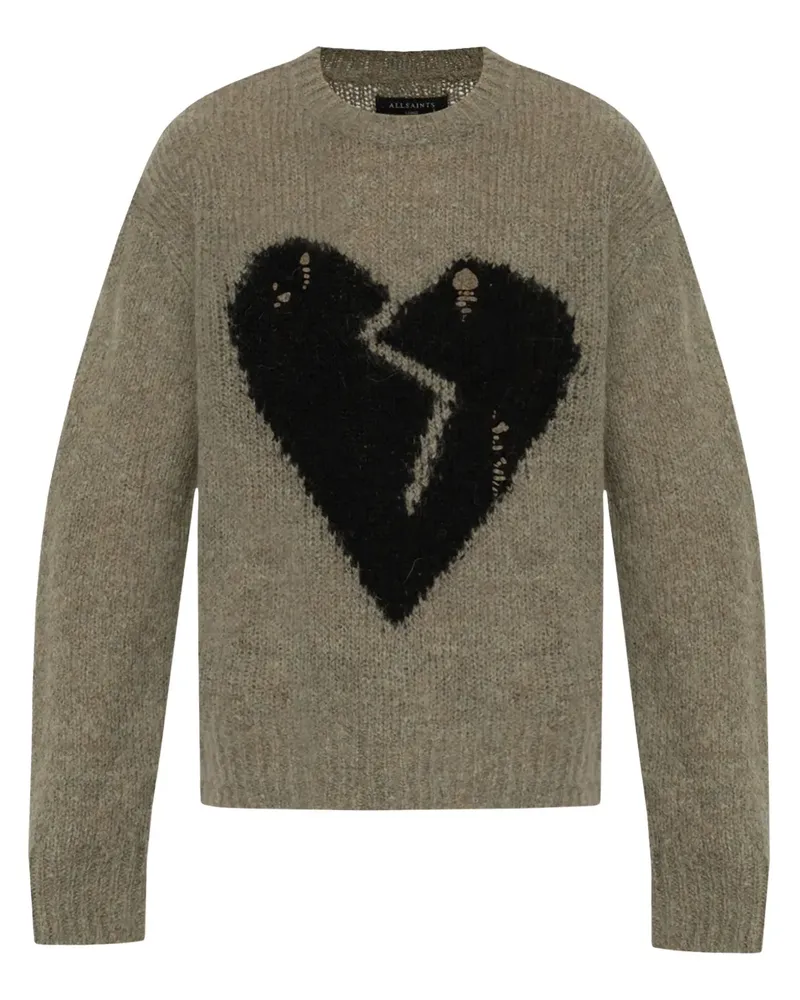 AllSaints Luvheart Pullover - Grau Grau