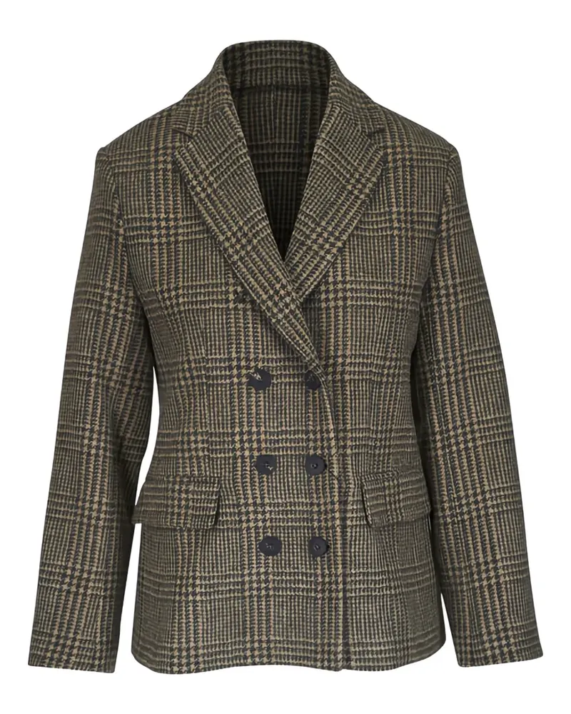 Antonelli Firenze double-breasted plaid blazer - Braun Braun