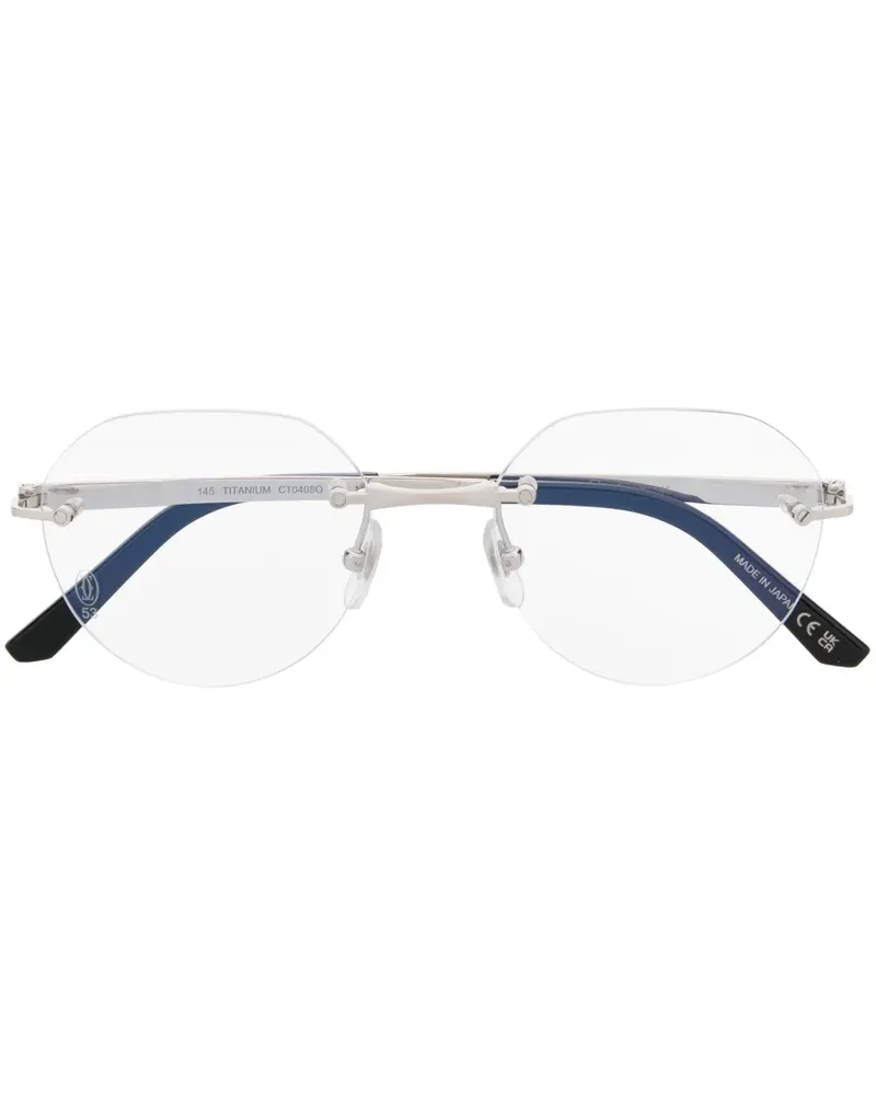 Cartier Rahmenlose Brille - Silber Silber