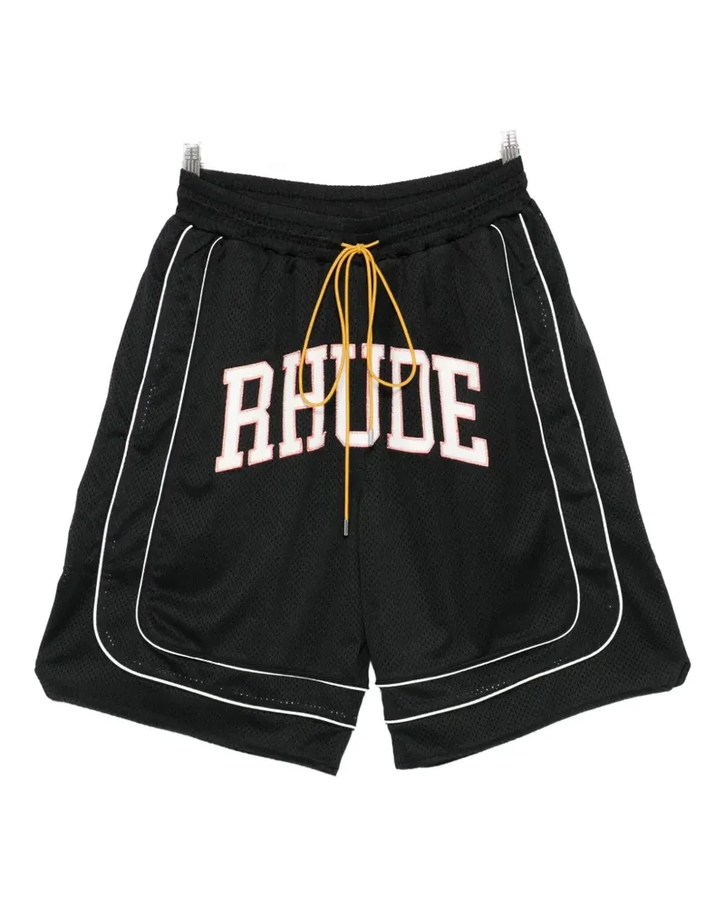 RHUDE Collegiate shorts - Schwarz Schwarz