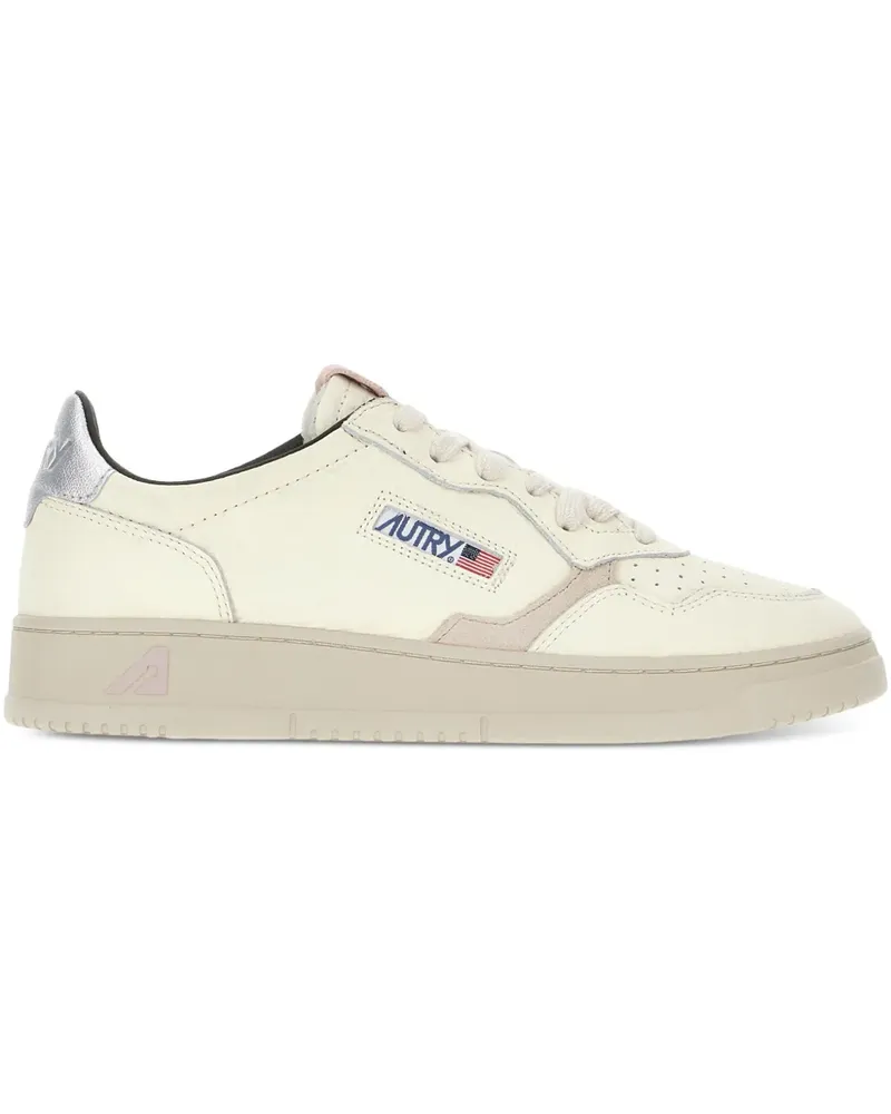 AUTRY Medalist Sneakers mit Metallic-Einsatz - Weiß Weiß