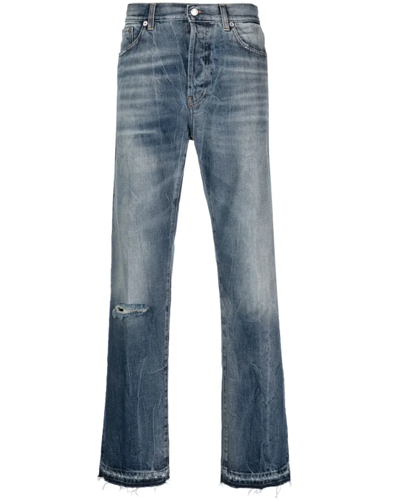 Department 5 Gerade Hose mit Stone-Wash-Effekt - Blau Blau