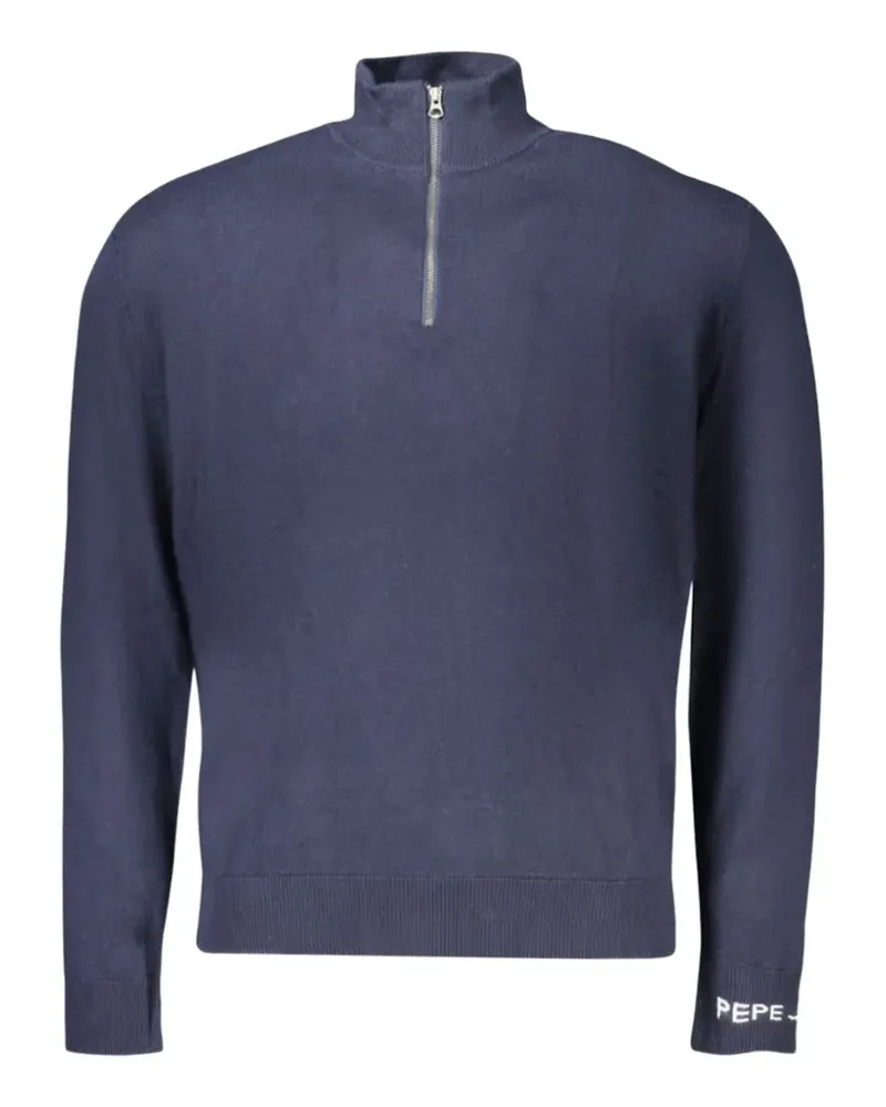 Pepe Jeans quarter-zip mock-neck sweater - Blau Blau