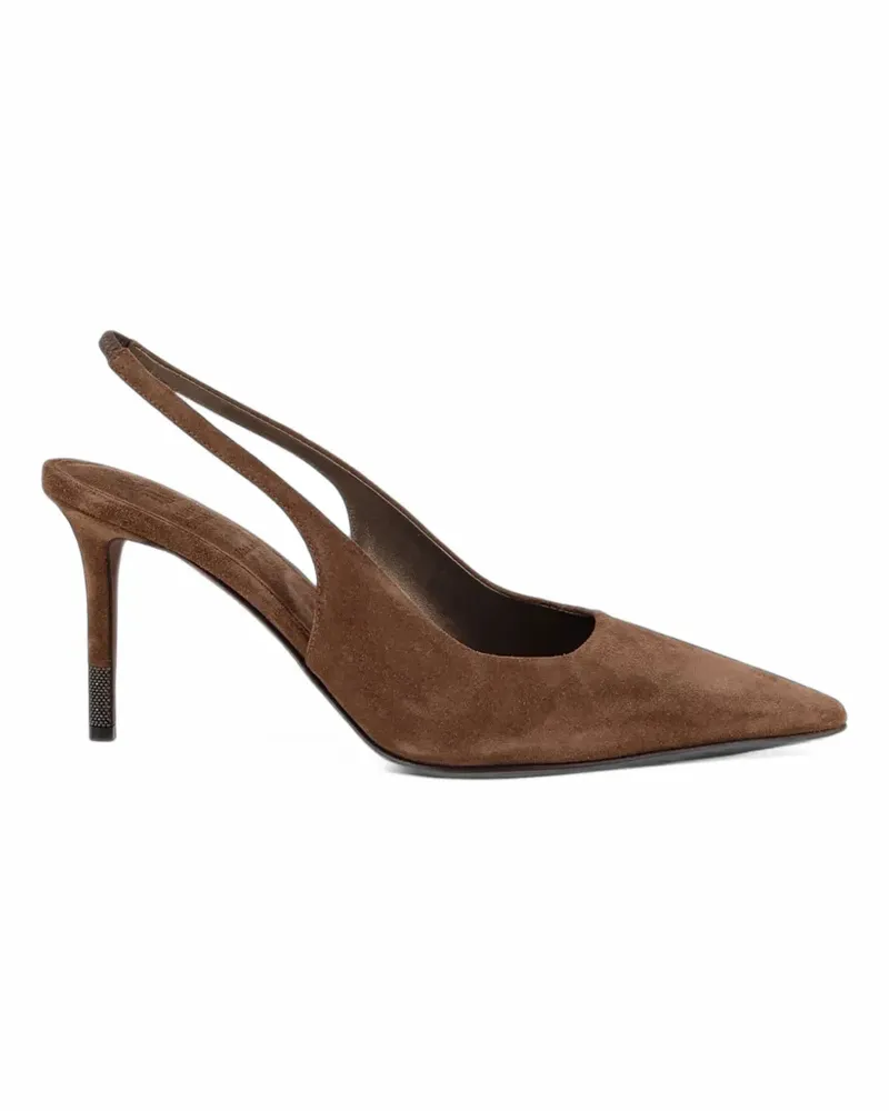 Brunello Cucinelli Pumps mit Monili-Detail - Braun Braun