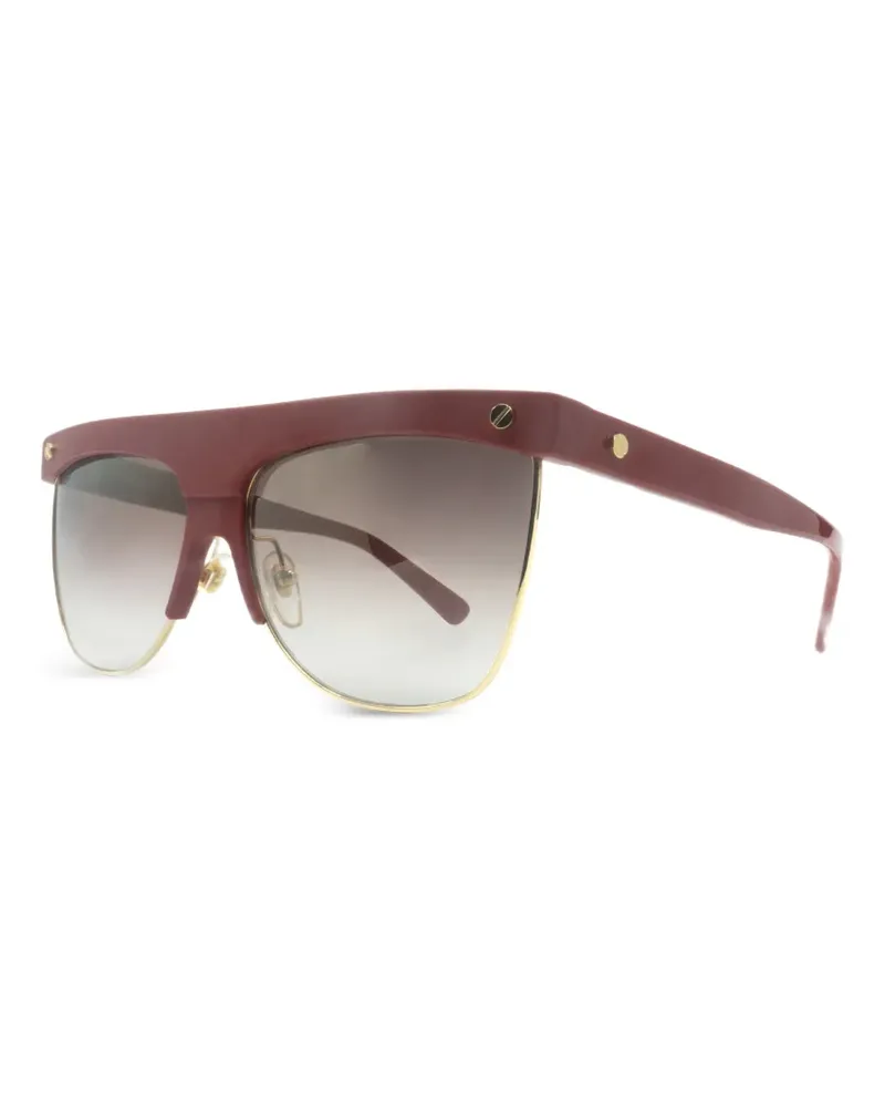 MCM Sonnenbrille mit eckigem Gestell - Rot Rot