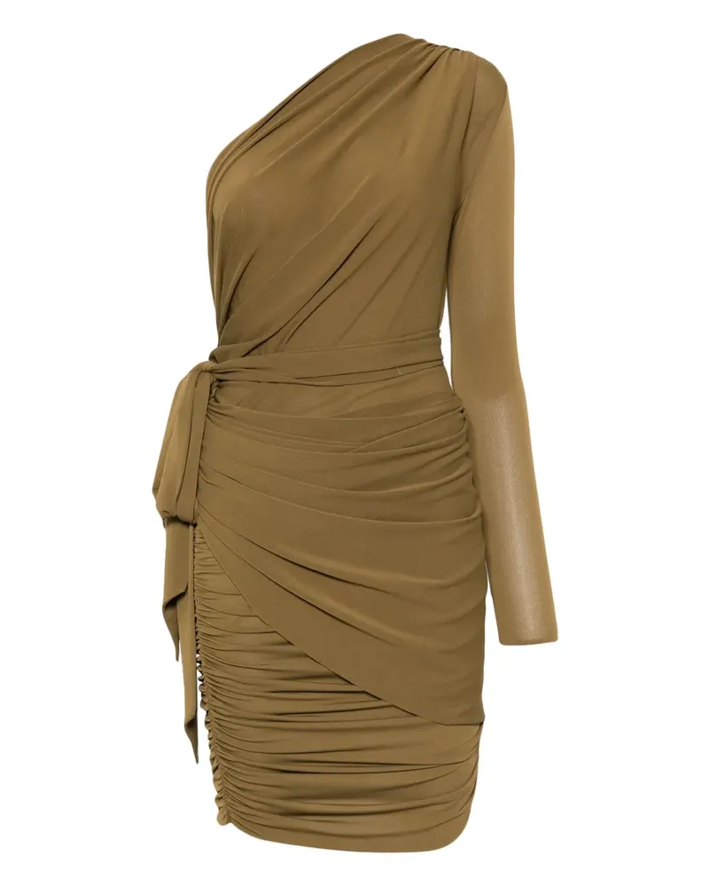 Alex Perry Drapiertes One-Shoulder-Minikleid - Grün Grün