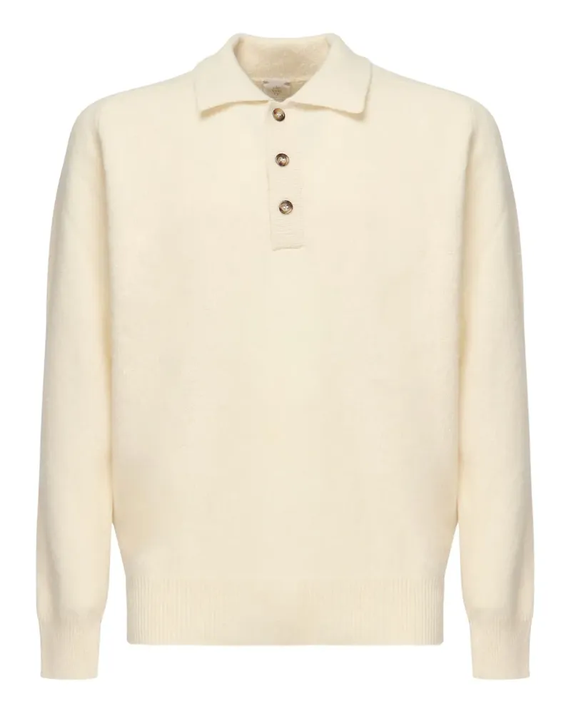 Eleventy Langärmeliges Poloshirt - Nude Nude