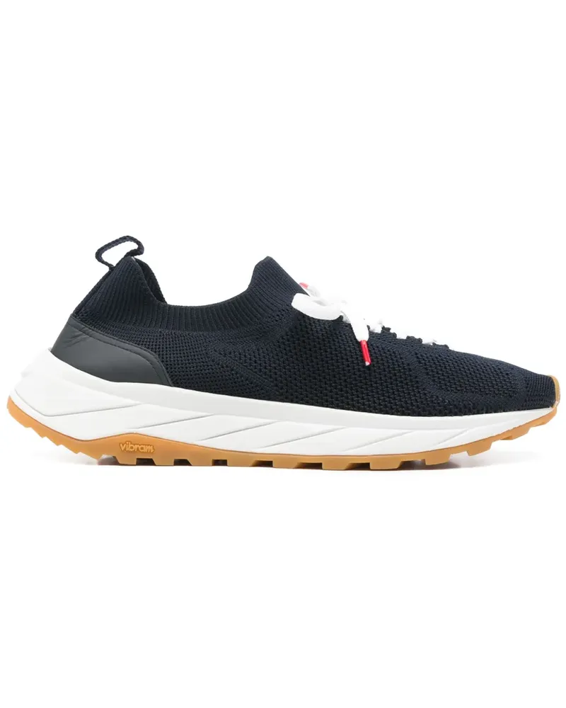 Kiton Sneakers mit Netzeinsätzen - Blau Blau