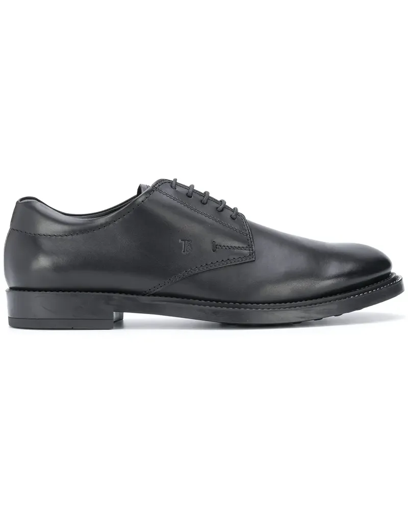 TOD'S Derby-Schuhe mit Logo-Prägung - Schwarz Schwarz