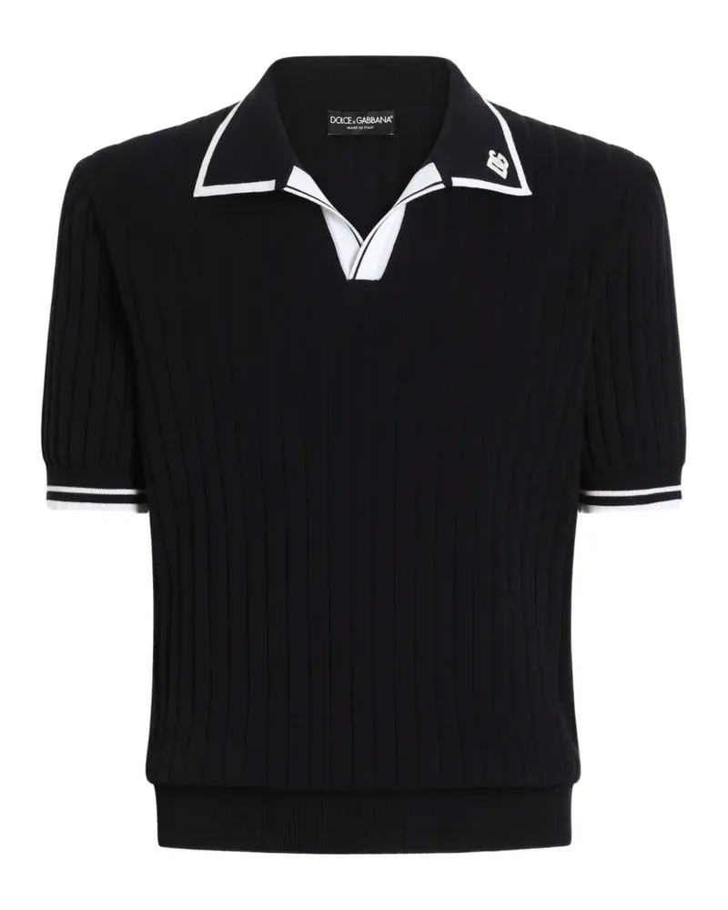 Dolce & Gabbana Poloshirt aus Baumwolle - Blau Blau