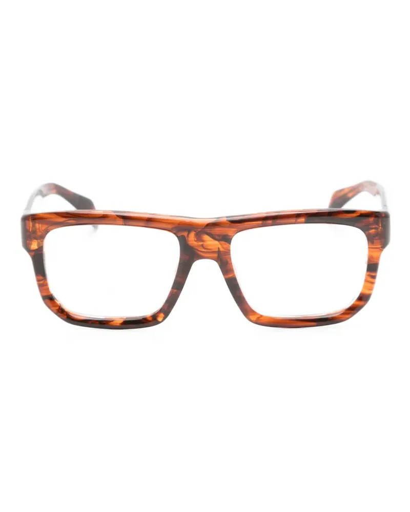EYEWEAR by DAVID BECKHAM Eckige Brille in Schildpattoptik - Braun Braun