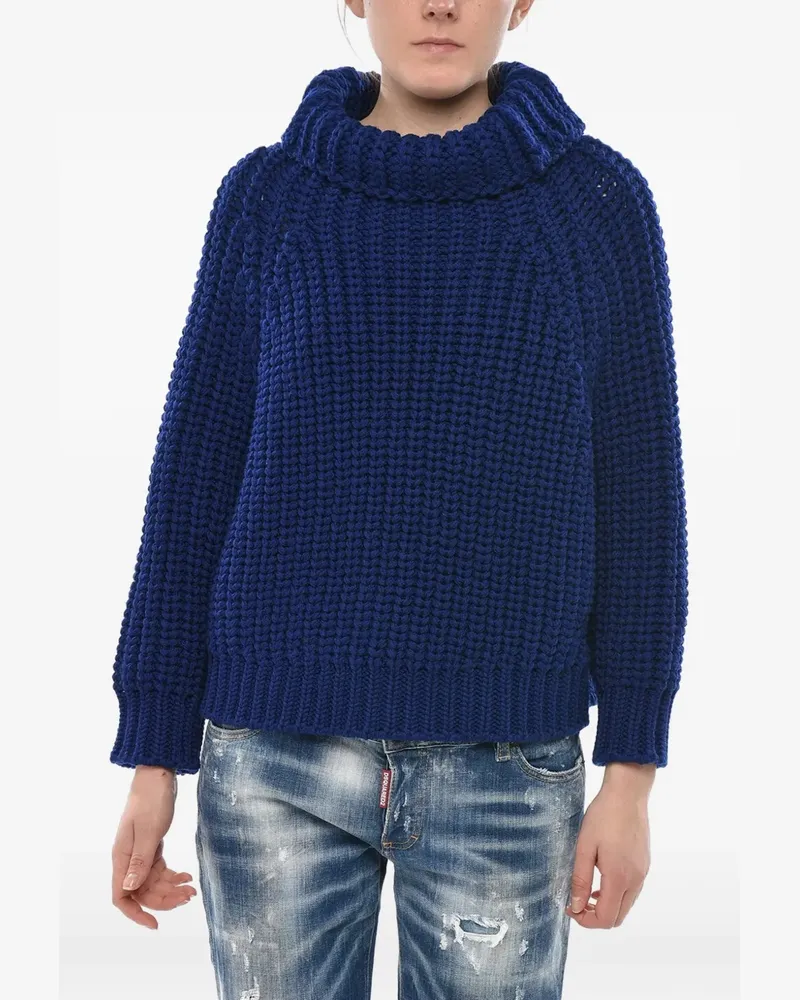 Givenchy chunky-knit turtleneck sweater - Blau Blau