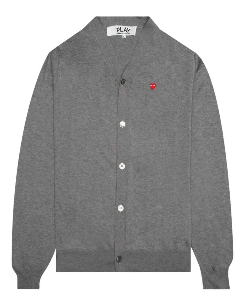 Comme des Garçons Cardigan mit Herz-Patch - Grau Grau