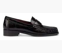 Dylan Loafer mit Kroko-Effekt - Schwarz