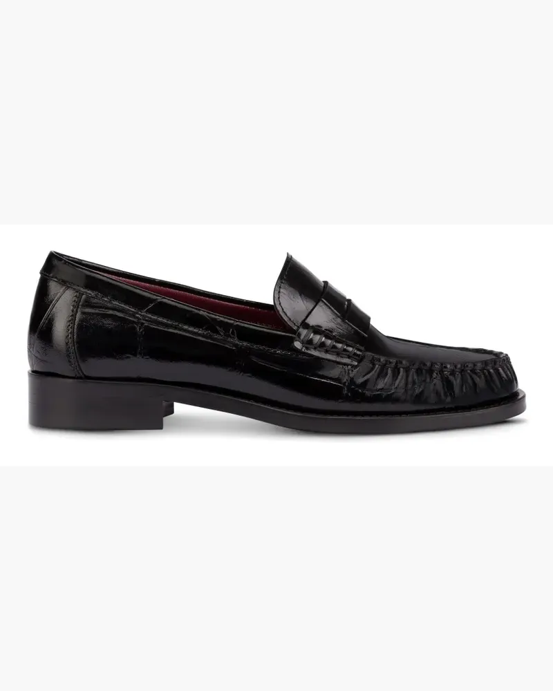 Paris Texas Dylan croc-effect loafers - Schwarz Schwarz