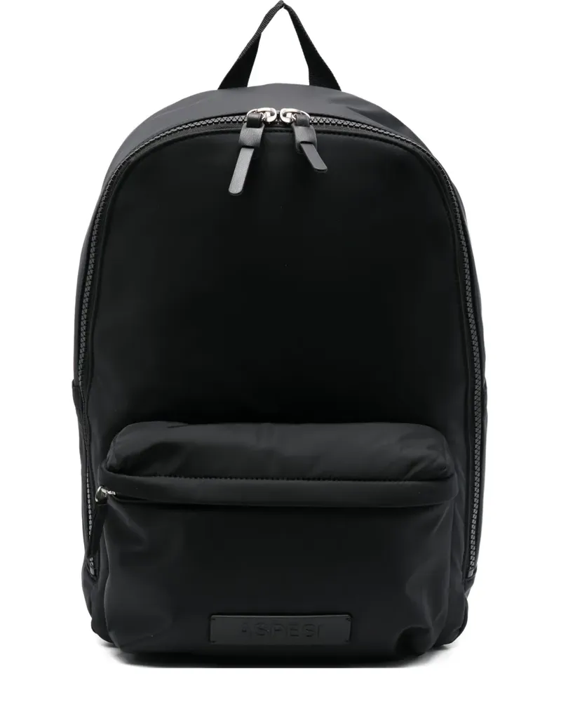 ASPESI zip-fastening backpack - Schwarz Schwarz