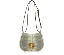 Schultertasche mit FF - Weiß