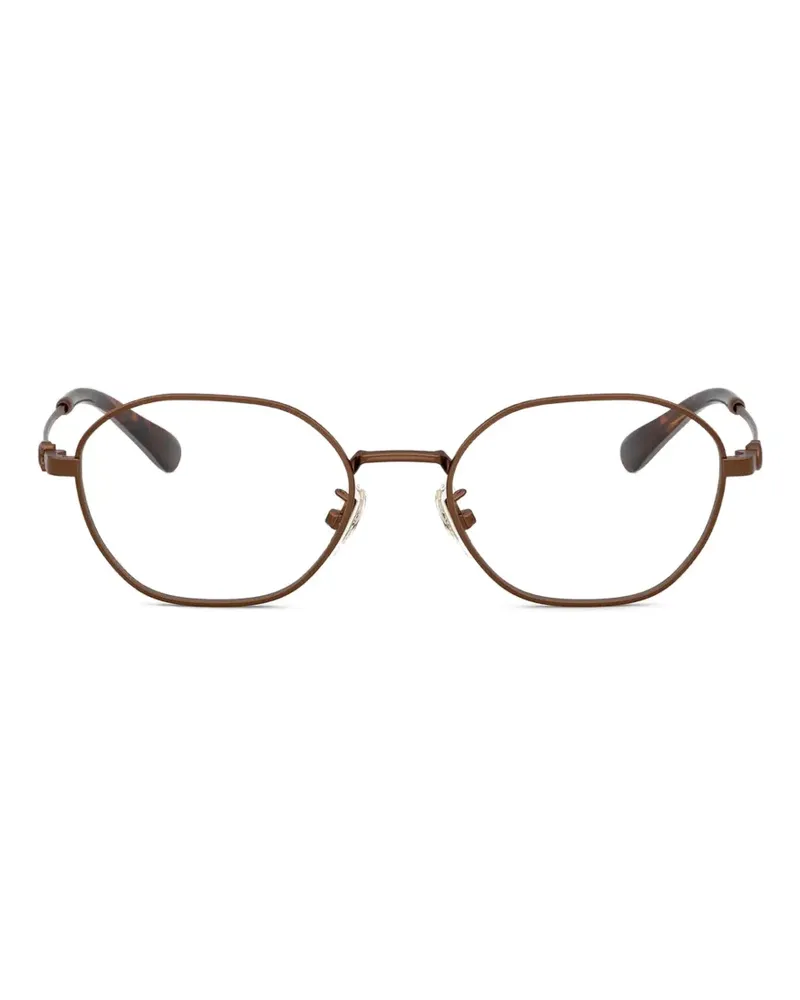 Coach geometric-frame titanium glasses - Braun Braun