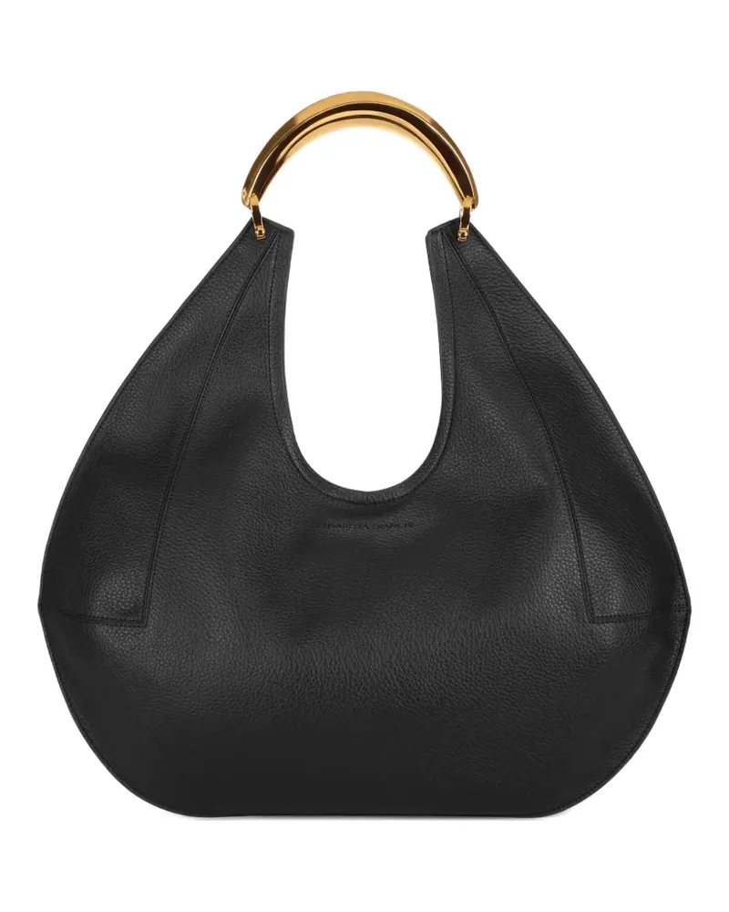 Elisabetta Franchi Schultertasche aus Leder - Schwarz Schwarz