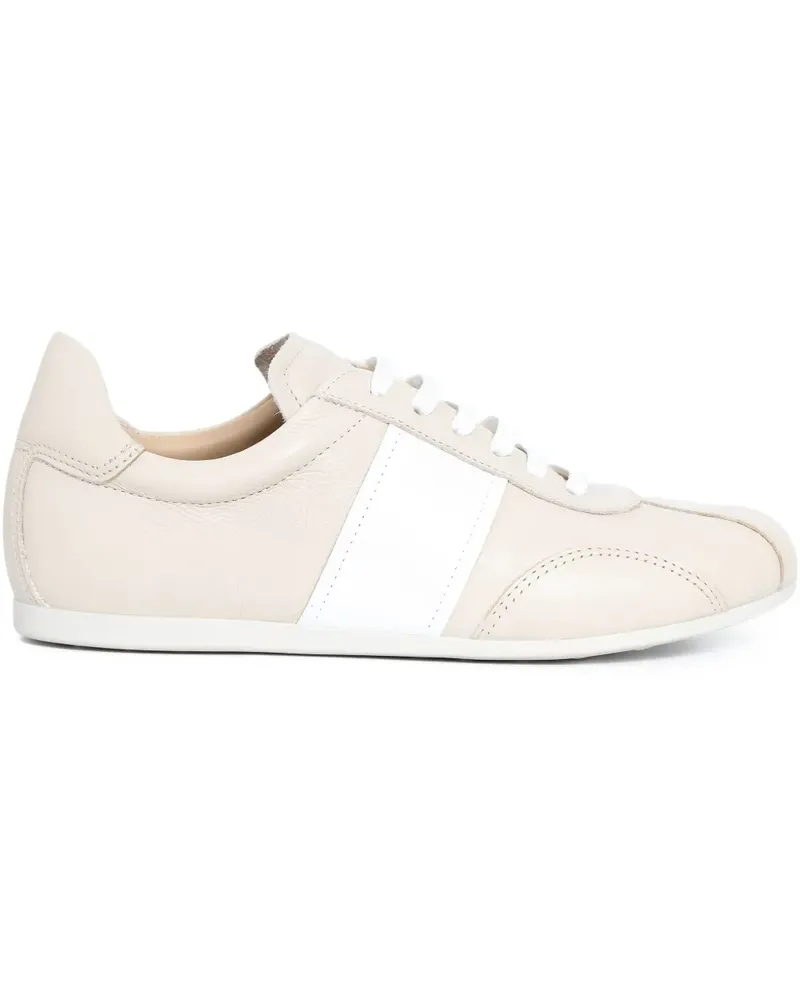 Sarah Chofakian Mochi Stripe Sneakers - Nude Nude