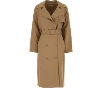 Zweireihiger Trenchcoat - Nude