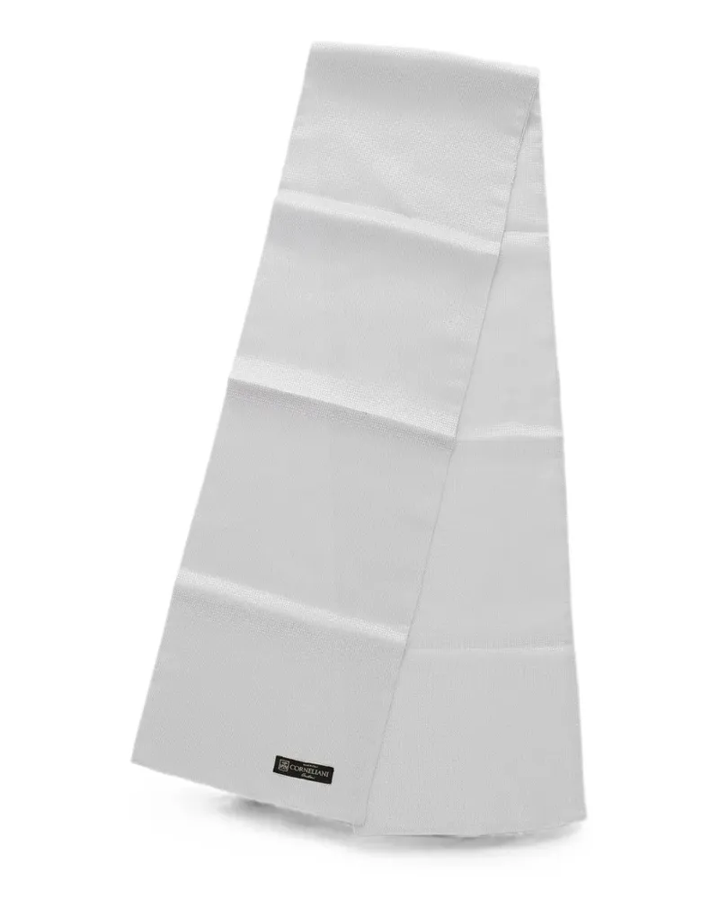 Corneliani textured scarf - Grau Grau