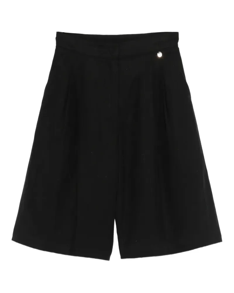 Liu Jo logo detail button shorts - Schwarz Schwarz