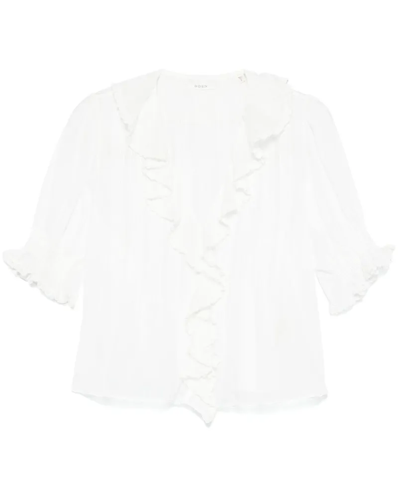 DÔEN Henri Bluse - Weiß Weiß