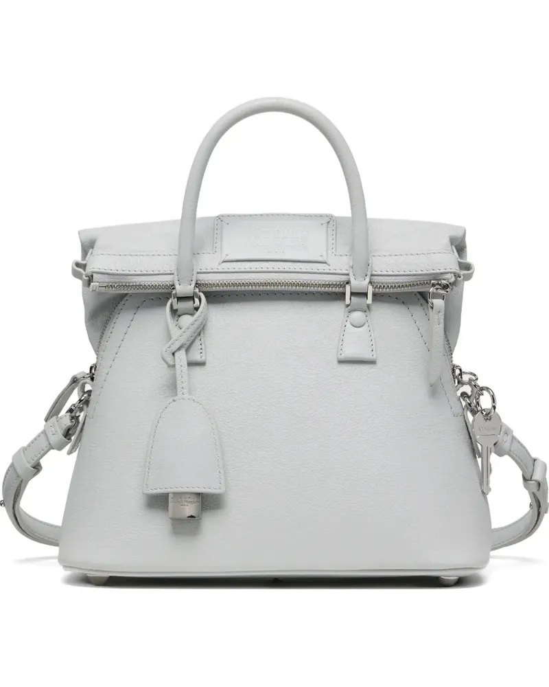Maison Margiela mini 5AC Classique leather tote bag - Grau Grau