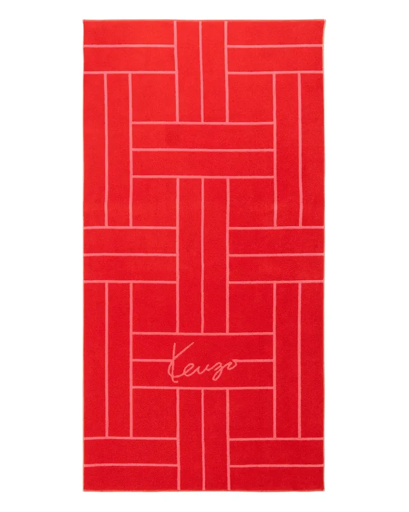 Kenzo Tatami Strandtuch - Rot Rot