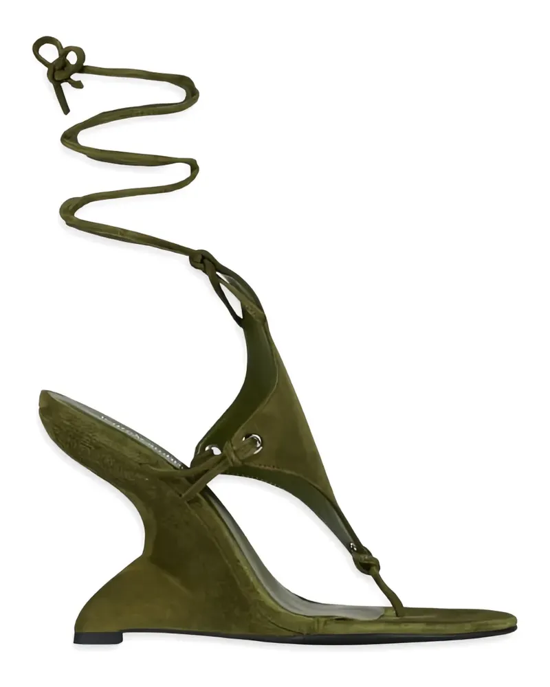 Jeffrey Campbell Pachouli lace-up wedge sandals - Grün Grün