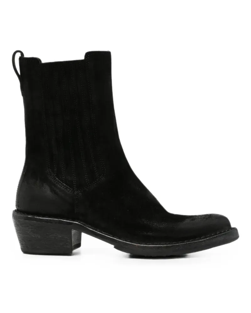 Moma Stiefeletten aus Wildleder - Schwarz Schwarz