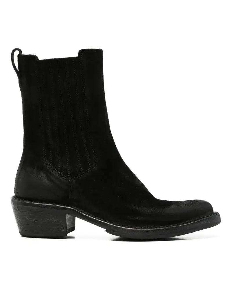 Moma Stiefeletten aus Wildleder - Schwarz Schwarz