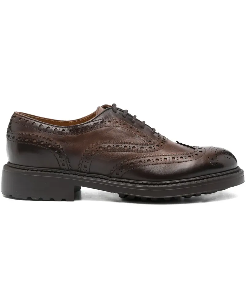 Doucal´s Oxford-Schuhe mit Budapestermuster - Braun Braun