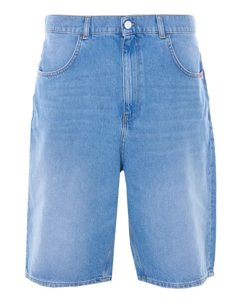 Amish Tommy belt-loop shorts - Blau Blau