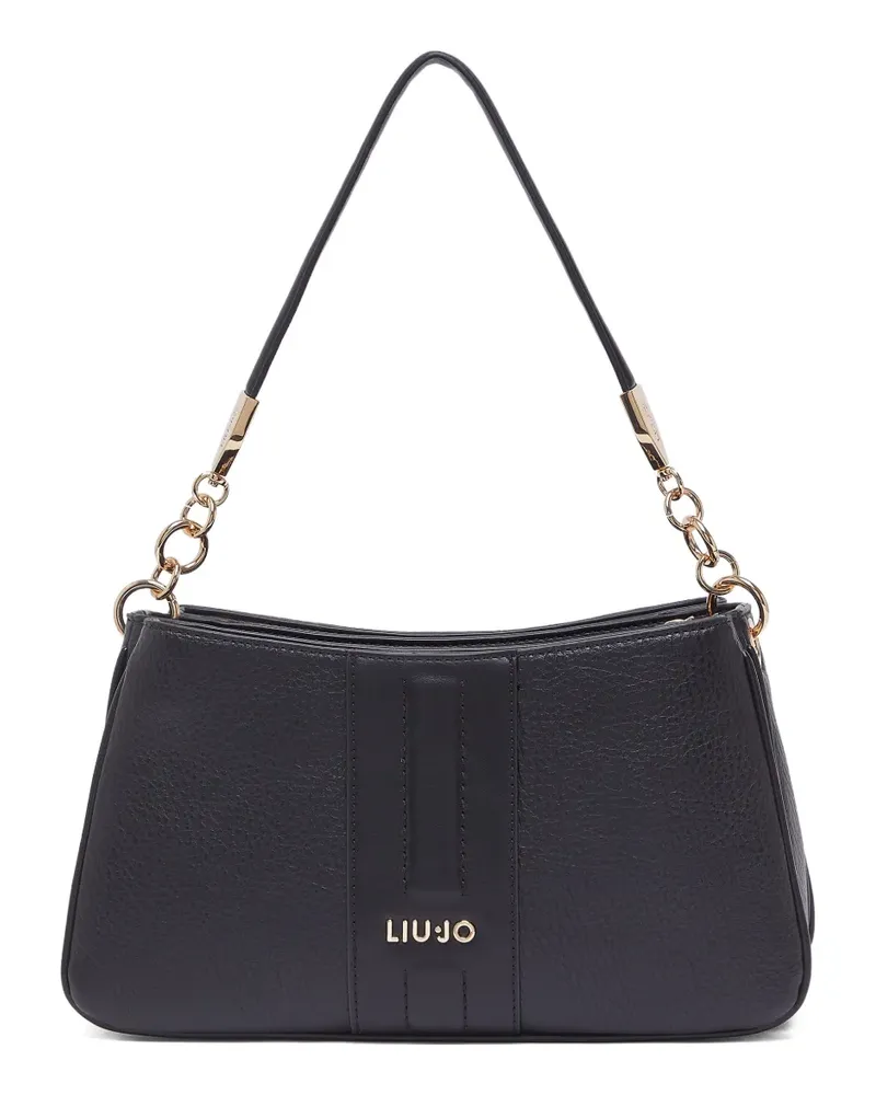 Liu Jo Kleine Schultertasche mit Logo - Schwarz Schwarz