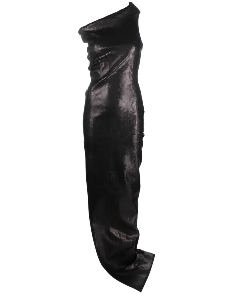 Rick Owens Kleid mit asymmetrischem Ausschnitt - Schwarz Schwarz