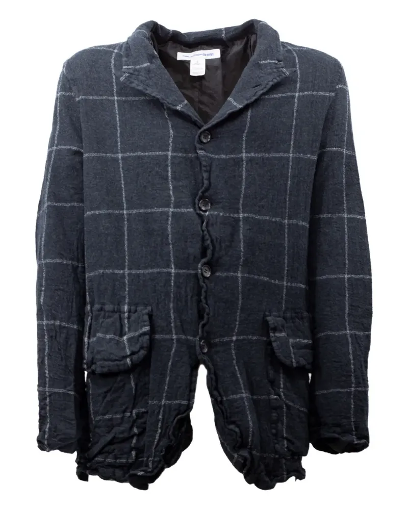 Comme des Garçons Karierte Hemdjacke - Grau Grau