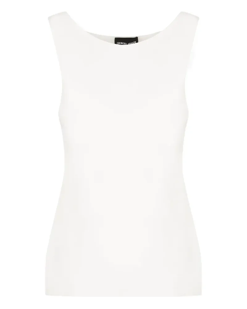 Giorgio Armani sleeveless top - Weiß Weiß