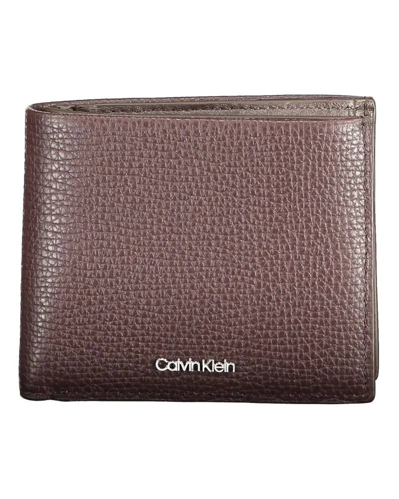 Calvin Klein leather bifold wallet - Braun Braun