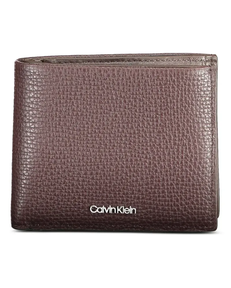Calvin Klein leather bifold wallet - Braun Braun