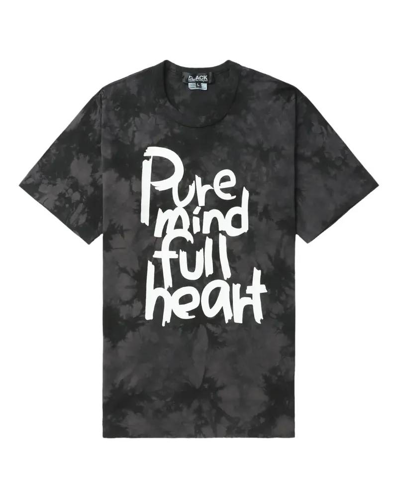 Comme des Garçons x Filip Pagowski T-Shirt mit Batik-Print - Schwarz Schwarz