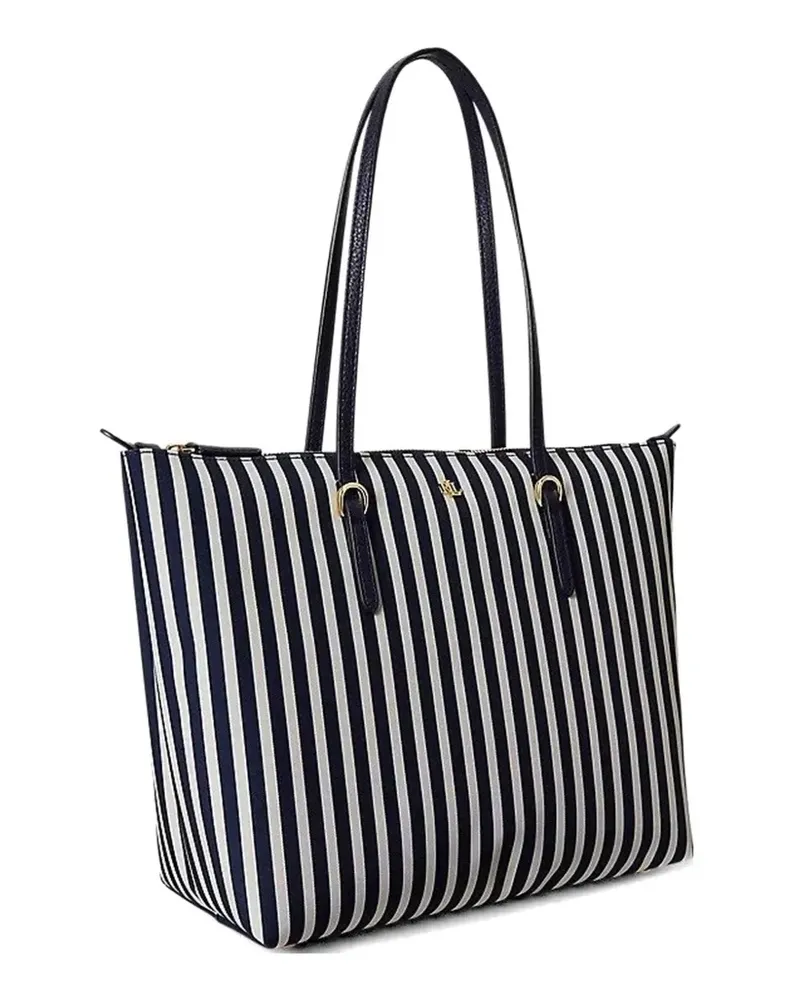 Ralph Lauren Keaton striped tote bag - Blau Blau