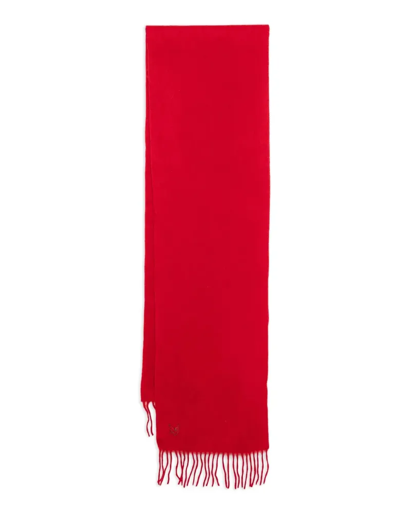 Lyle & Scott Schal mit Logo-Stickerei - Rot Rot