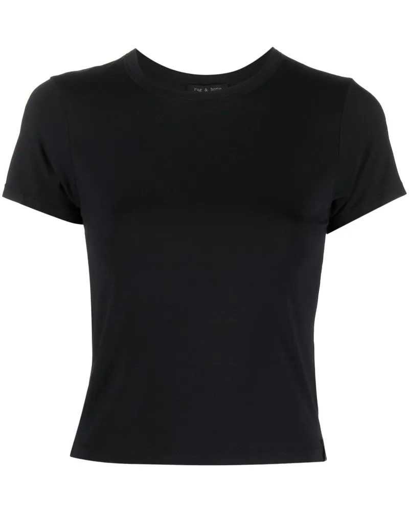 Rag & Bone Klassisches Langarmshirt - Schwarz Schwarz