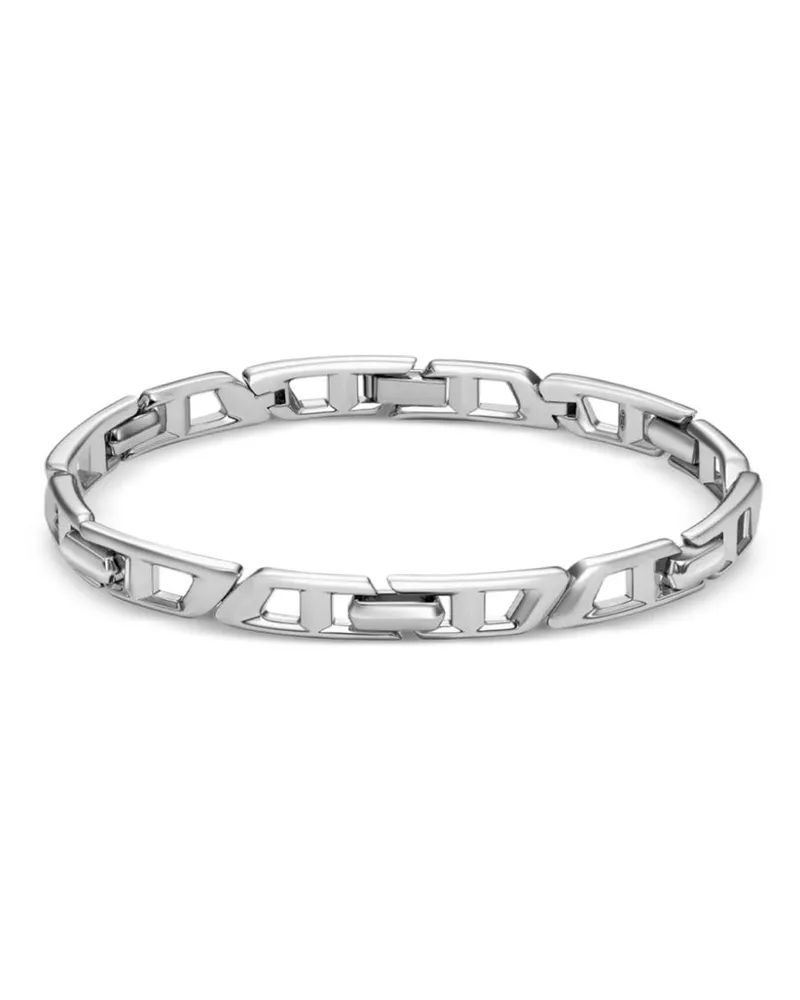 Diesel DL1350040 Armband mit Logo-Schild - Silber Silber