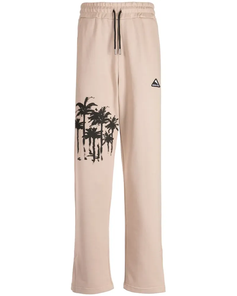 MAUNA KEA Jogginghose mit Logo-Applikation - Braun Braun
