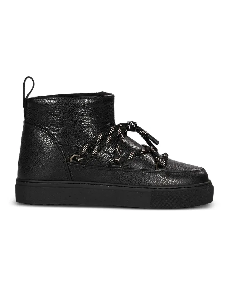 INUIKII Schnürstiefel aus gekörntem Leder - Schwarz Schwarz